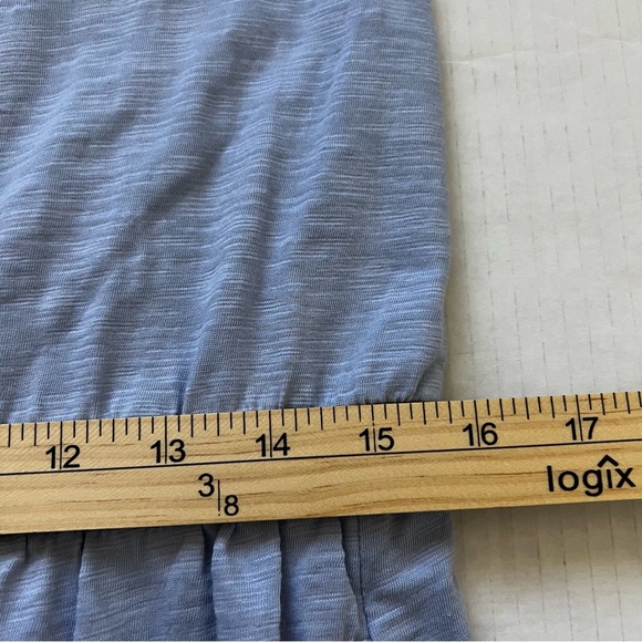 Pact Organic Cotton Slub Weekend Dress Blue Small NWOT Drawstring Mini - Picture 14 of 16